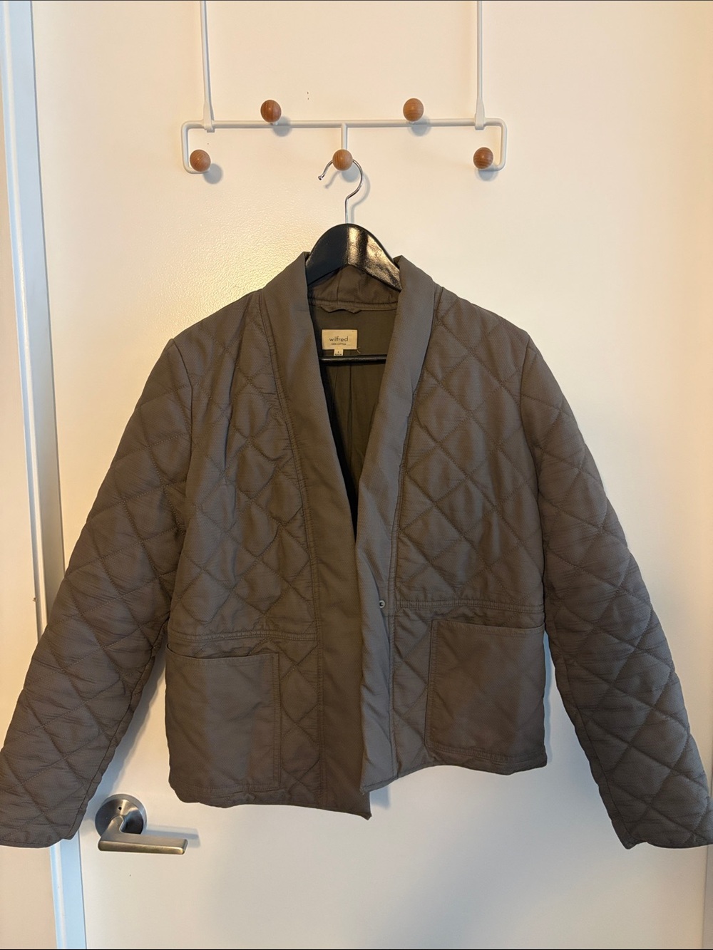 Wilfred Quilted Khaki Jacket